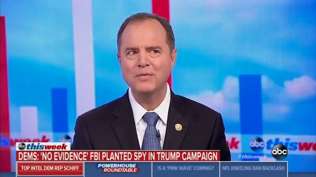 In 2018, Democrat Rep. Adam Schiff said the fake Russia collusion hoax was "of a size and scope probably beyond Watergate"