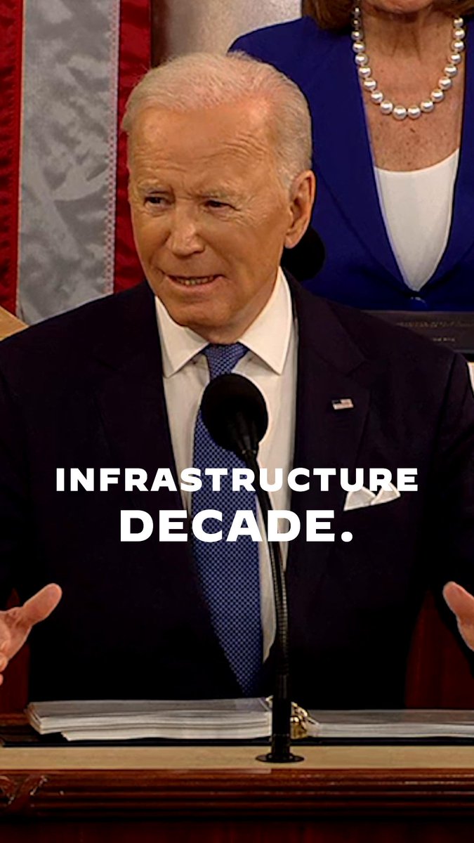 Under my Administration, we're living through an Infrastructure Decade.
