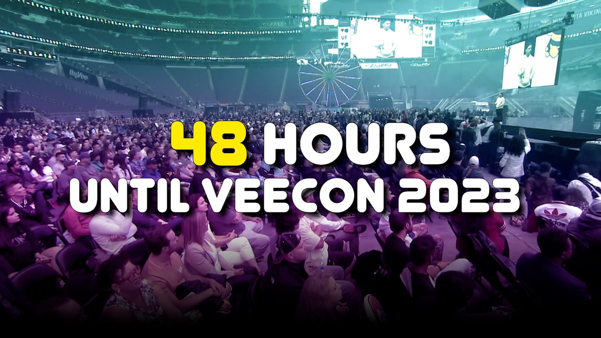 48 HOURS until VeeCon takes over Indianapolis! Drop a "See You at VeeCon" if you're hyped!