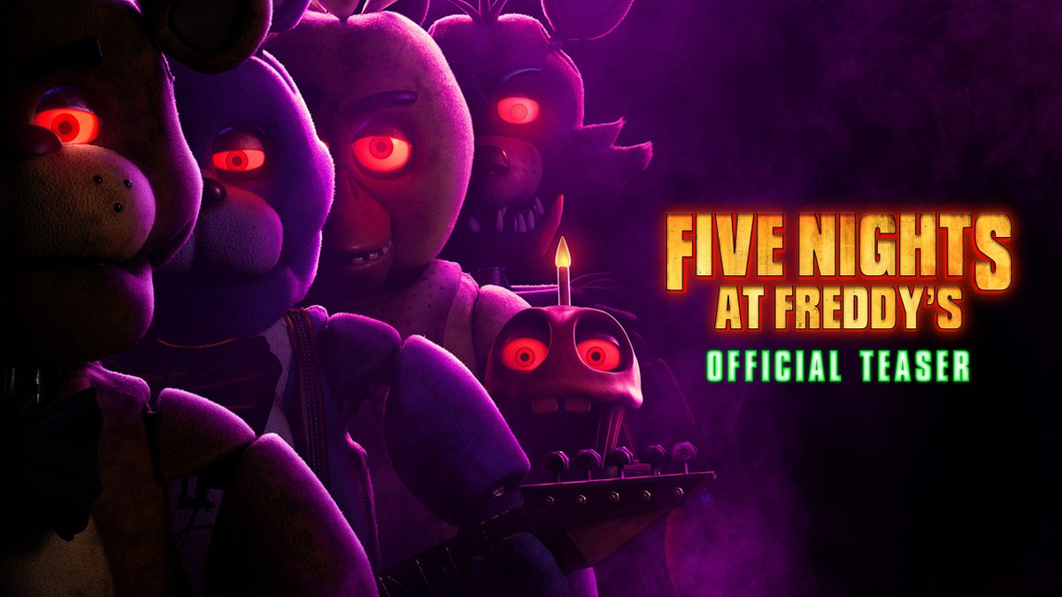 It’s time to clock-in. Watch the official #FiveNightsAtFreddys teaser now. In Theaters and streaming on Peacock October 27.
