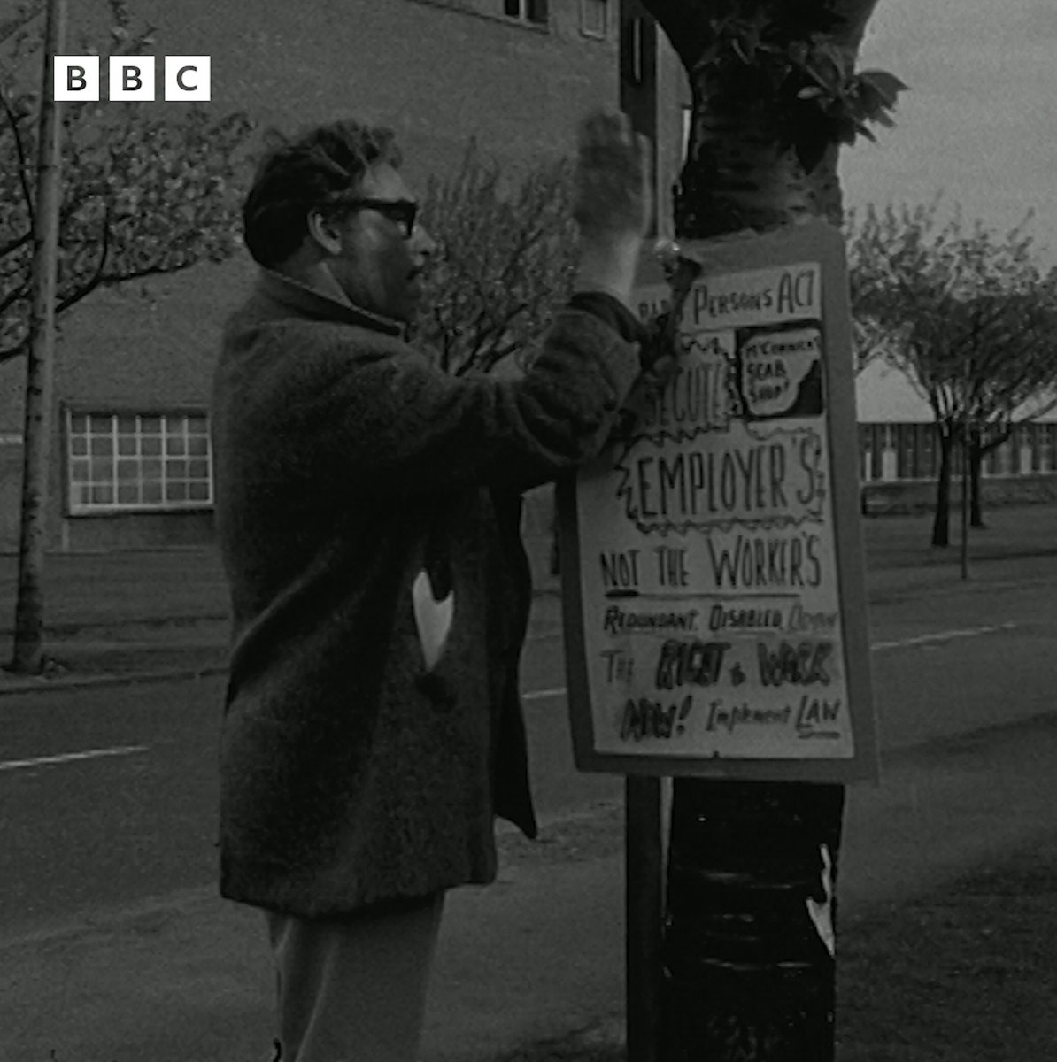 #OnThisDay 1972: Walter's one-person picket against his former employer entered its fifth month.