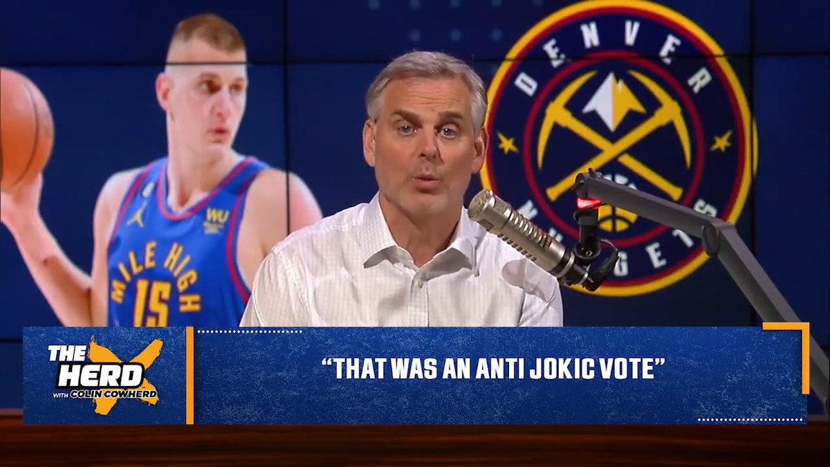 Nikola Jokic is the PB&amp;J of the NBA: "Fantastic every night. Always a little underserved... It works any era, any generation and any time." — Colin Cowherd