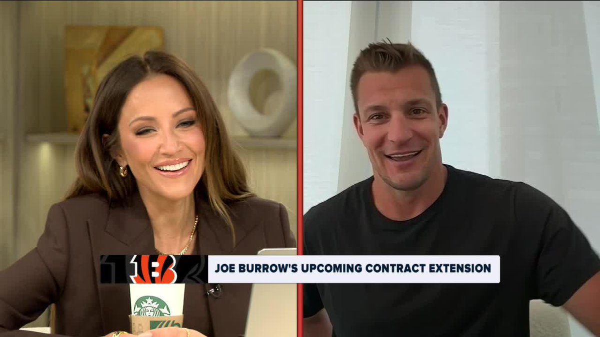 .Rob Gronkowski’s advice to Joe Burrow on his new contract: Take a team-friendly deal like Tom Brady and go contend every year. 📺: FanDuel Television Horse Racing Network | Kay Adams