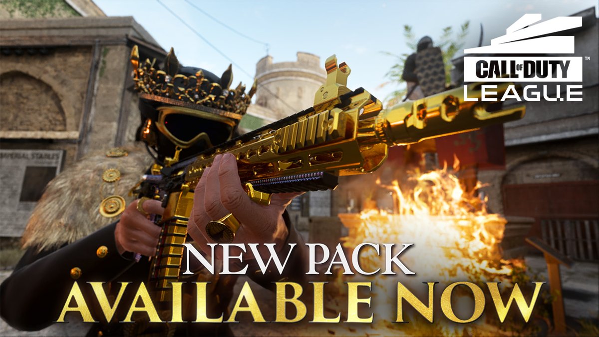 A bundle fit for a KING 👑 Introducing the #CDL2023 Champs pack that includes two weapon blueprints, accessories, emblems and calling cards 🏆 Grab your pack TODAY! Now available with COD Points 🪙