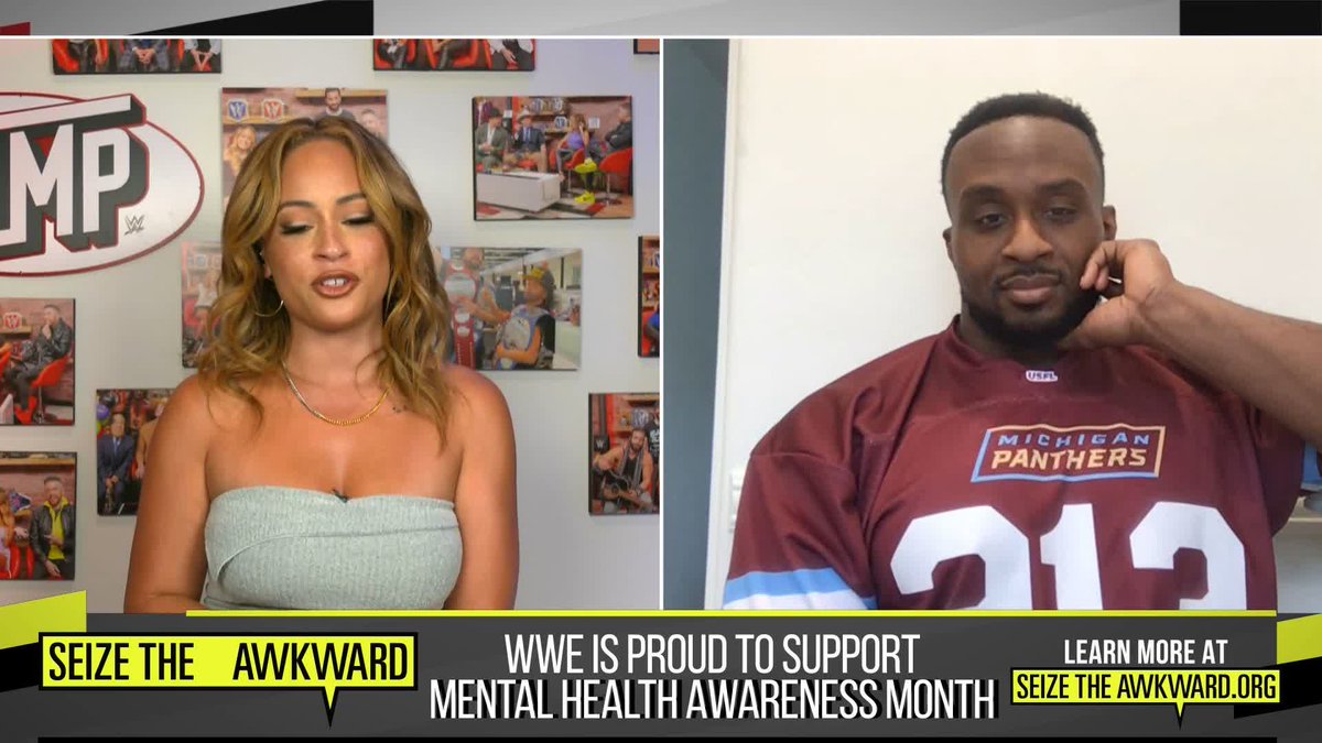 It's Mental Health Awareness Month and Ettore “Big E” Ewen, in partnership with Seize The Awkward, discusses overcoming the hard times in his life and how glad he is that he sought help when needed. 👏 #WWETheBump
