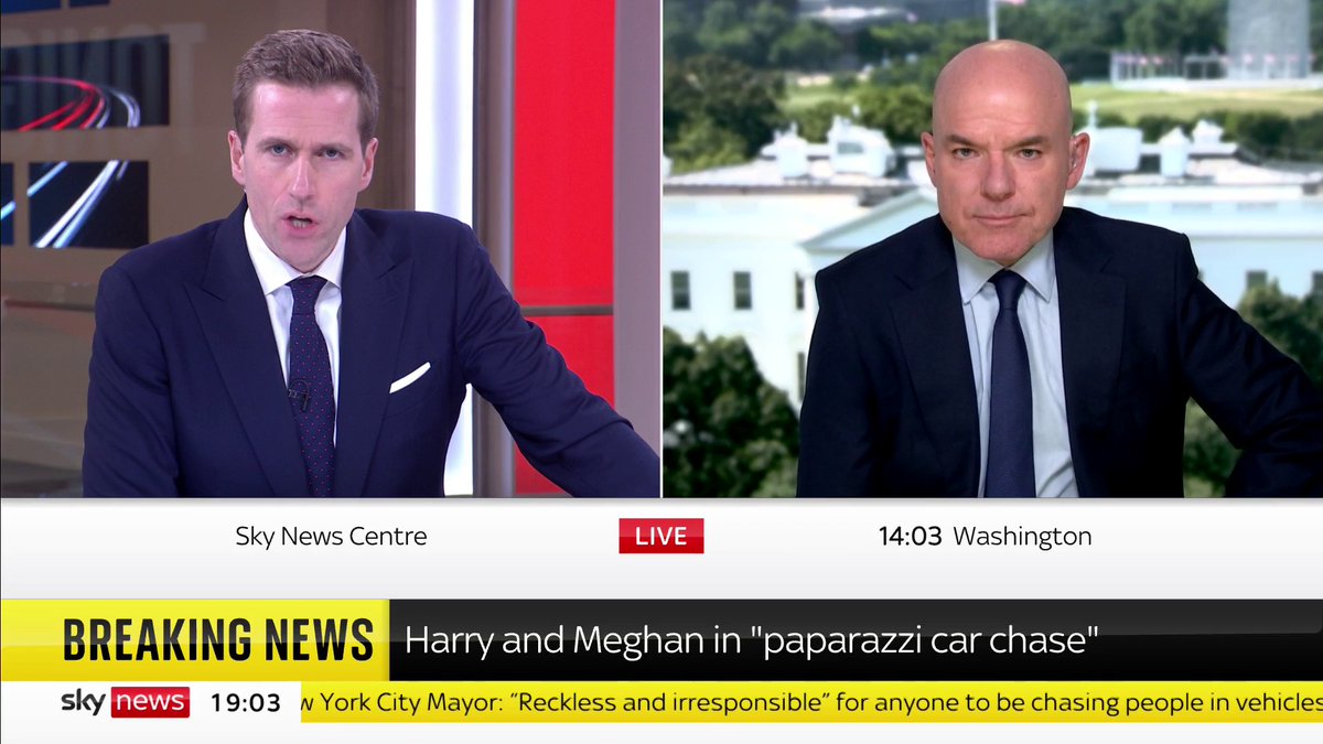 "We have two versions of the same story and two different risk assessments." Sky's James Matthews has the latest on the 'differing' accounts of what happened in the 'car chase' involving Prince Harry and Meghan 📺 Sky 501, Virgin 602