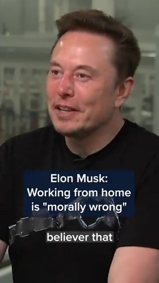 Elon Musk says work-from-home is "morally wrong" โ here's why.