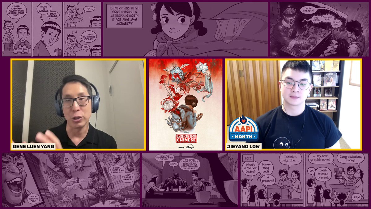 ‘American Born Chinese’ creator Gene Luen Yang tells us how ‘meaningful’ it is to watch his iconic comic come to life on screen in the Disney+ series Watch our full #AAPIHeritageMonth interview with him here ➡️