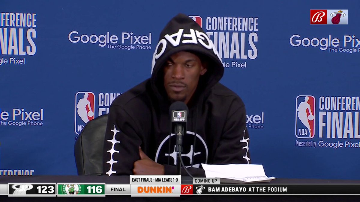 "We still don't care what none of y'all think. Honestly speaking, we don't care if you pick us to win. We never have. We never will." Jimmy Butler speaks after the Heat's Game 1 win 🎙️ #PlayoffJimmy #HEATCulture