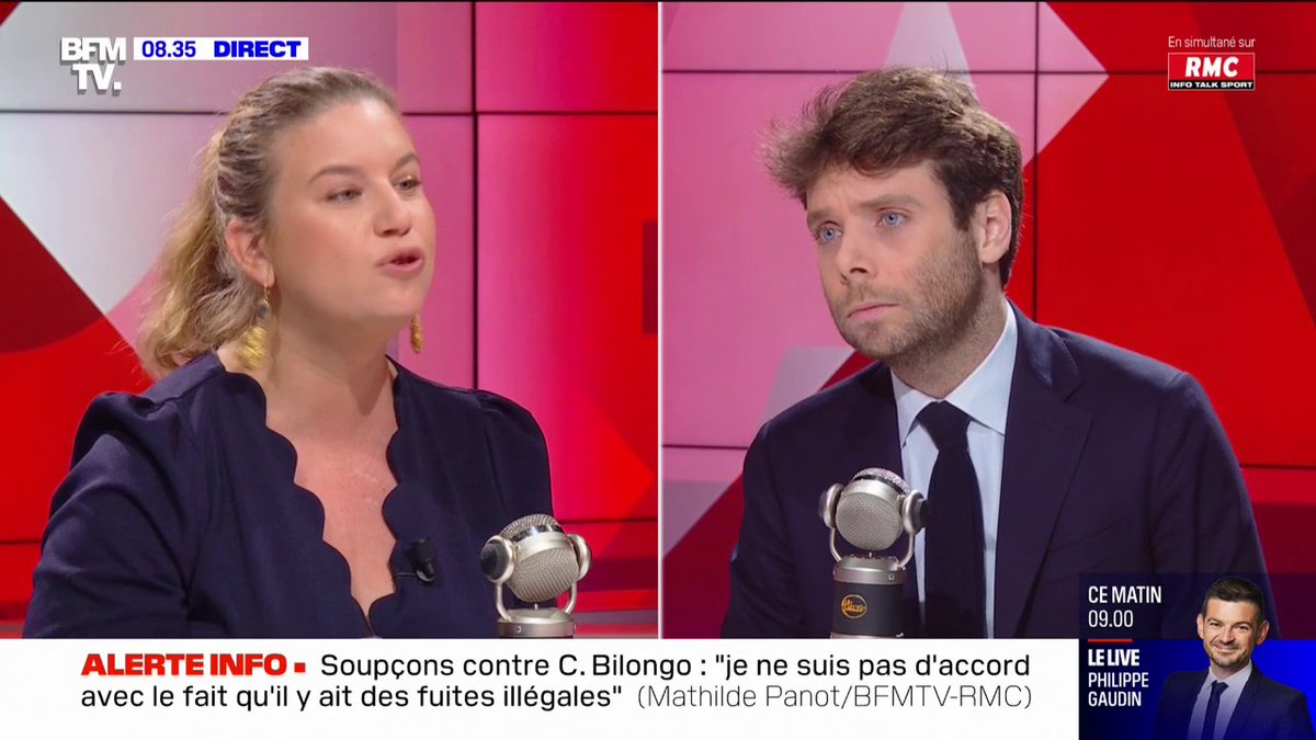 💬 Soupçons contre Carlos Martens Bilongo: "Je n'accepte pas qu'on présente M. Bilongo comme quelqu'un qui chercherait à truander" ➡ Mathilde Panot, présidente du groupe LFI à l'Assemblée nationale