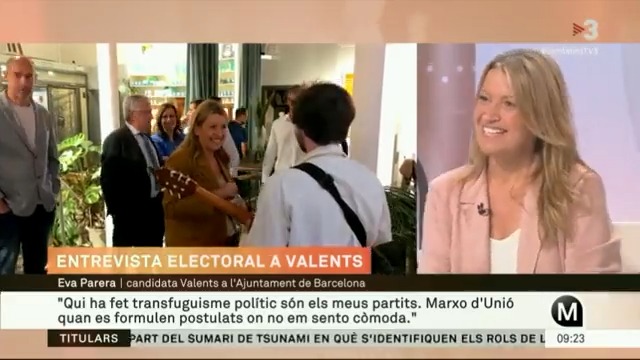 🔴 Eva Parera [Eva Parera], candidata de Valents [Valents] a l'Ajuntament de Barcelona: "M'identifico amb Ronald Reagan, no amb Donald Trump. Cal aplicar mesures que ell defensava: menys burocràcia i menys impostos" #ElsMatinsTV3 ▶