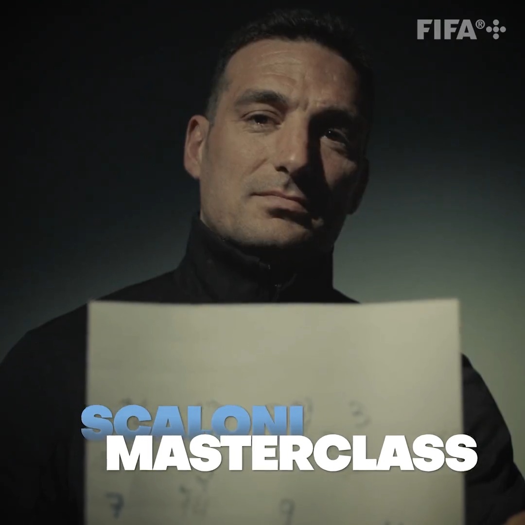 Lionel Scaloni explica la MASTERCLASS en la Final del Mundo ante Francia. Pfff, este video es una locura. 🤯🇦🇷