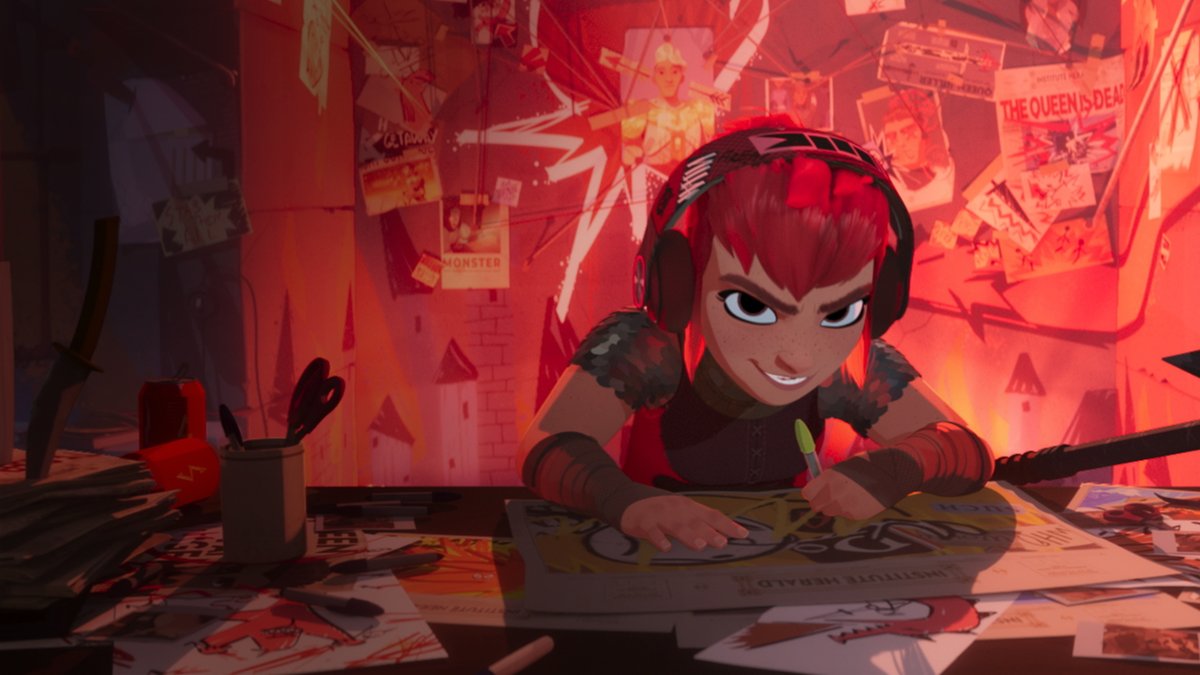 First trailer of "Nimona" animated movie. Coming on June 30 on Netflix.