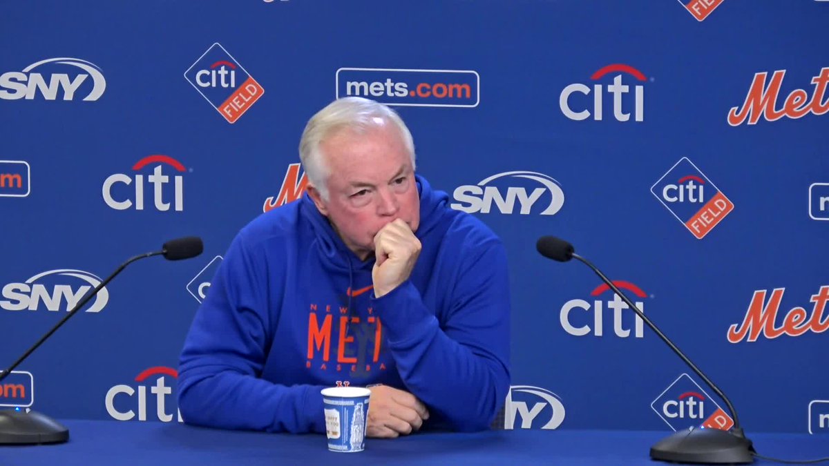 "Vogelbach is a pretty good option too" Buck Showalter on why Mark Vientos is not in the lineup today for the Mets: