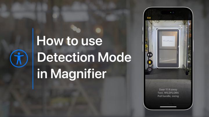 If you’re blind or have low vision, you can use Magnifier to hear rich descriptions of your surroundings. Here’s how to use Door Detection, People Detection, and Image Descriptions on your iPhone with LiDAR. #AppleAccessibility #GAAD