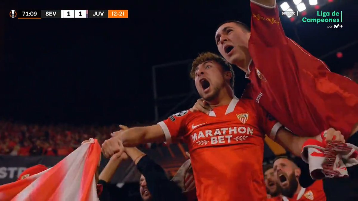 𝑫𝒊𝒄𝒆𝒏 𝒒𝒖𝒆 𝒏𝒖𝒏𝒄𝒂 𝒔𝒆 𝒓𝒊𝒏𝒅𝒆. Suso pone patas arriba el Sánchez-Pizjuán: 𝟏-𝟏. #UEL #LaCasaDelFútbol