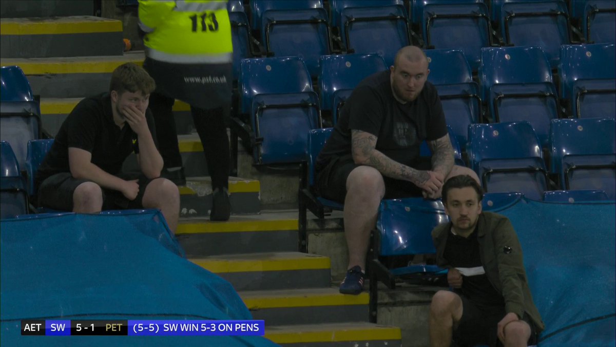 Peterborough supporters can't believe what's happened 😳
