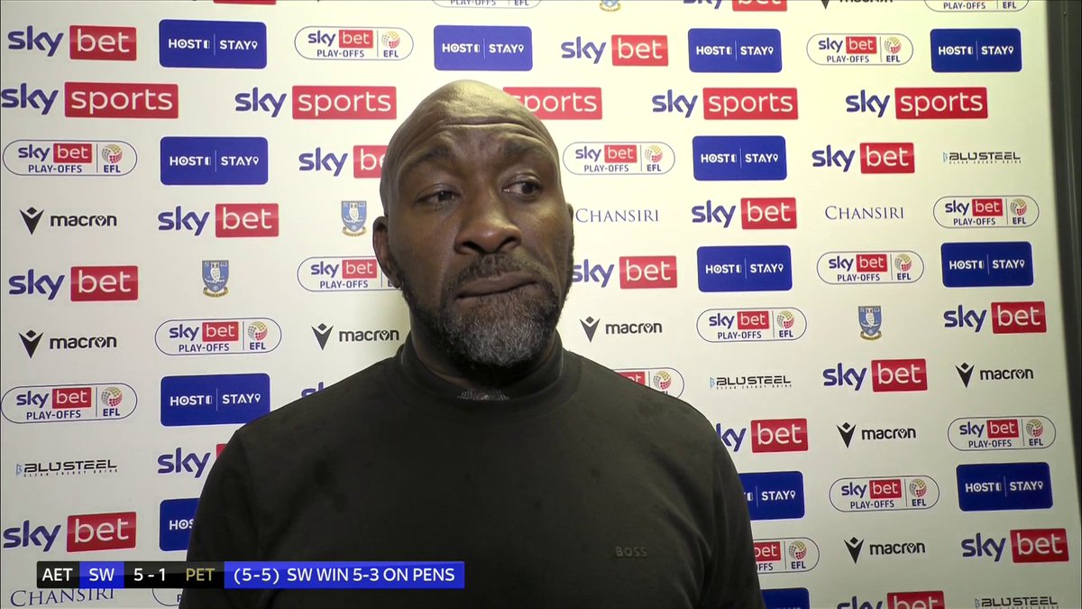 🗣️ "What we've done has probably not sunk in yet" Darren Moore reacts to a remarkable night of football as Sheffield Wednesday make it through to the League One play-off final at Wembley