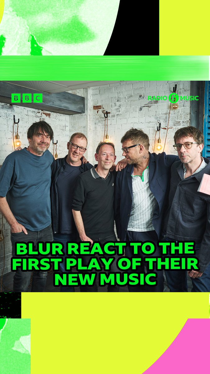 "I've missed you, I really have." 🥺 Emotions were running high on Thursday, as blur joined Steve in studio for the world exclusive first play of their new track 'The Narcissist'. Listen back now on @bbcsounds: