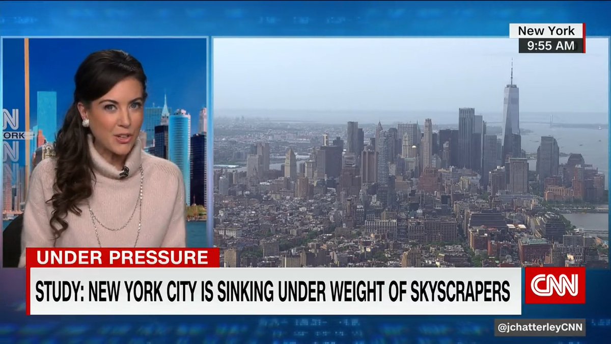 New York City is sinking under the weight of skyscrapers, according to a study