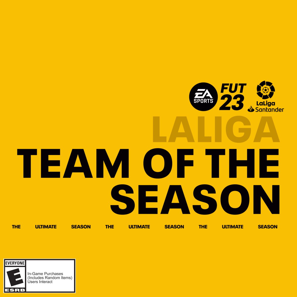 Celebrate greatness 🔵 As picked by you, the LALIGA Team of the Season has arrived 🇪🇸: #FUT #FIFA23 #TOTS