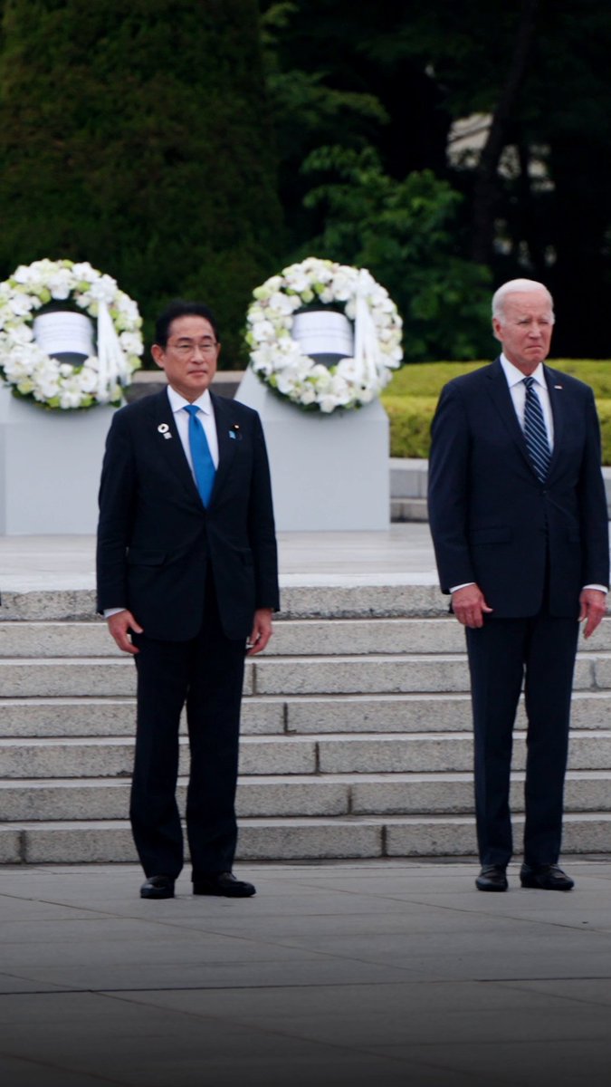 Today, my fellow G7 Leaders and I paid a visit to Hiroshima's Peace Memorial Park where we paid our respects.