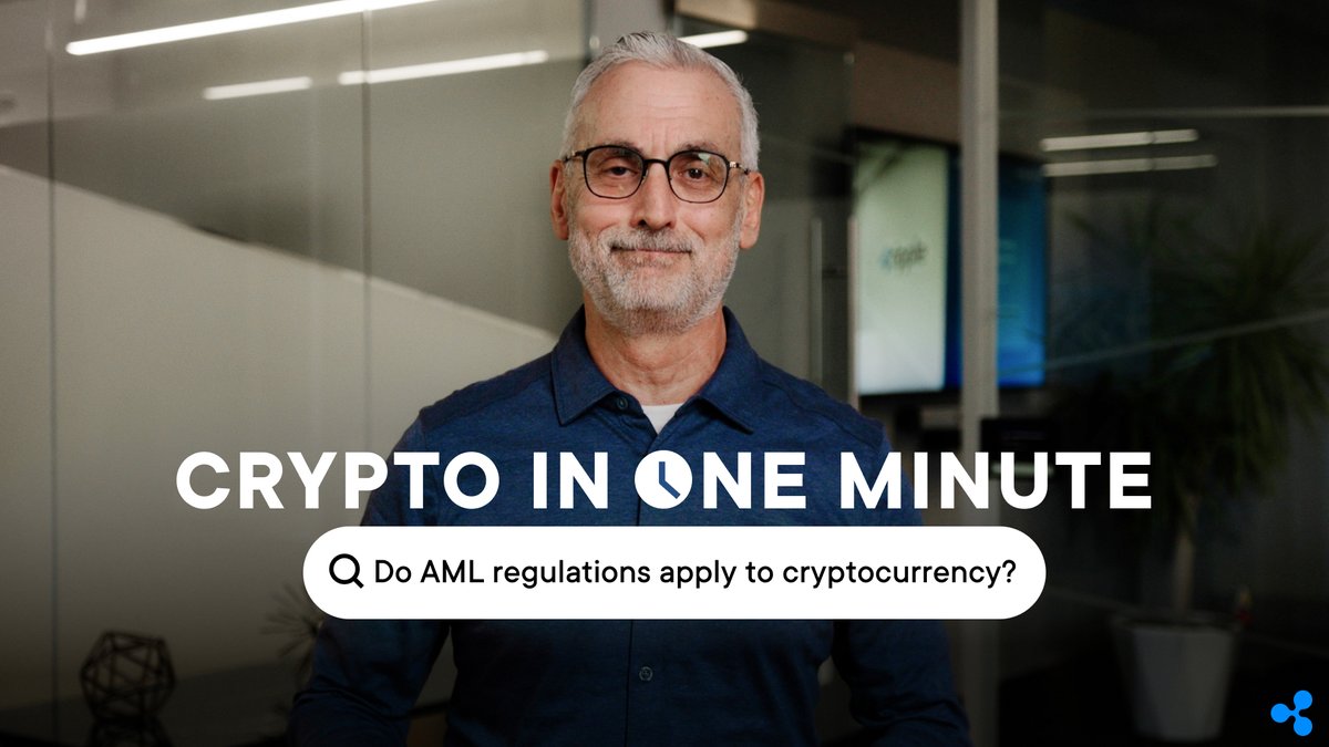 Do Anti-Money Laundering (AML) regulations apply to cryptocurrency? In short, yes. Stuart Alderoty shares the importance of regulatory frameworks in safeguarding the industry from bad actors. #CryptoInOneMinute ⏱️