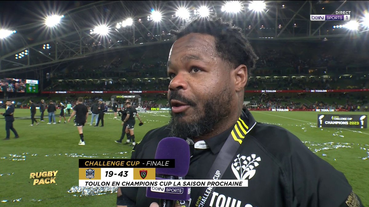 [📺 LIVE] #RugbyPack 🏉 Mathieu Bastareaud (RCT – Rugby Club Toulonnais) : "C'est mon dernier trophée, et la semaine prochaine, ce sera mon dernier match à Mayol"