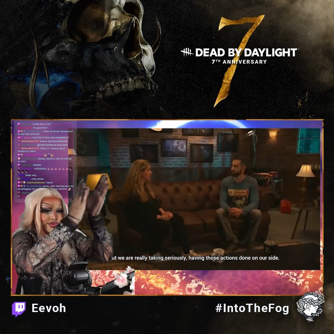 Looks like someone is excited about the upcoming Player Report Feedback feature 👏 eevoh 🔜 DBD PARTY MONTREAL Watch Eevoh on Twitch: