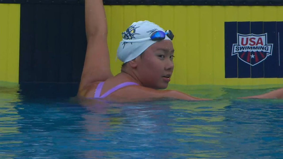 What did you do when you were 14?! ... Because Kayla Han just won the #TYRProSeries 400 IM 😳 🎥: Peacock | NBC Olympics & Paralympics