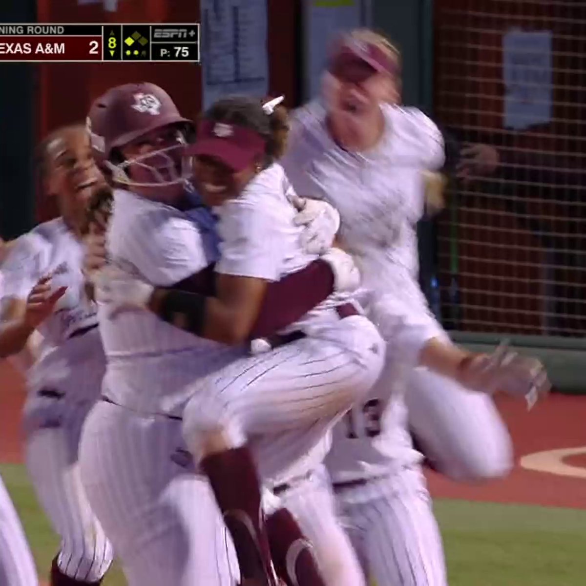 Two outs ... Bottom of the 8th ... AGGIES WALK IT OFF IN EXTRAS‼️ Texas A&M Softball | #SCtop10