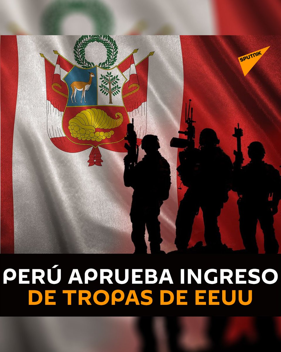 🇵🇪🇺🇸🪖 El Congreso de #Perú autorizó que personal militar de #EEUU ingrese al país como parte de una serie de ejercicios de entrenamiento junto a las Fuerzas Armadas y la Policía Nacional del Perú.
