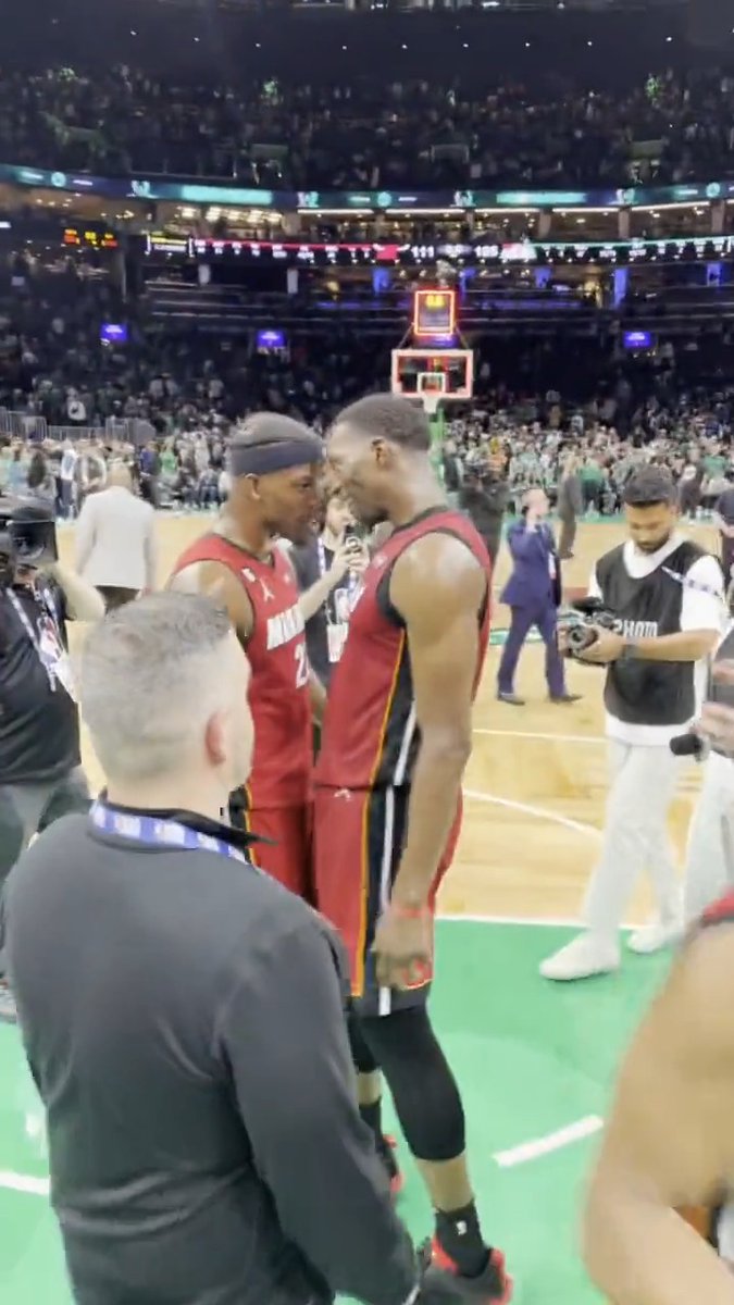 “That’s the answer to the Jimmy Butler problem?!” Jimmy is HYPE after going up 2-0 against Boston 😤