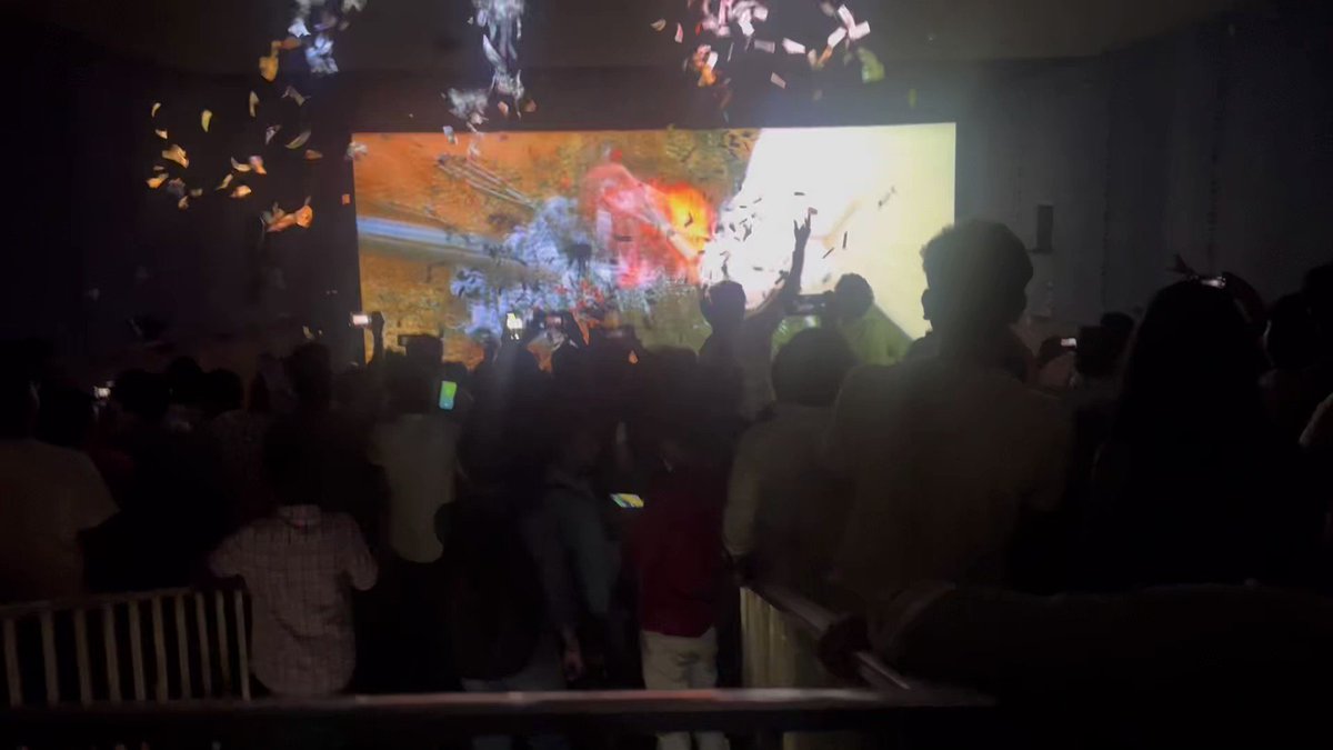Couldn’t watch #Simhadri in 2003 but this experience makes up for that. Adrenaline all the way!! 🔥🔥🔥🔥 Jr NTR Anna, THE MASS HERO FOR GENERATIONS…The theatre erupted every 10 minutes. Perfect birthday gift from all the fans. Can’t get better! #HappyBirthdayNTR