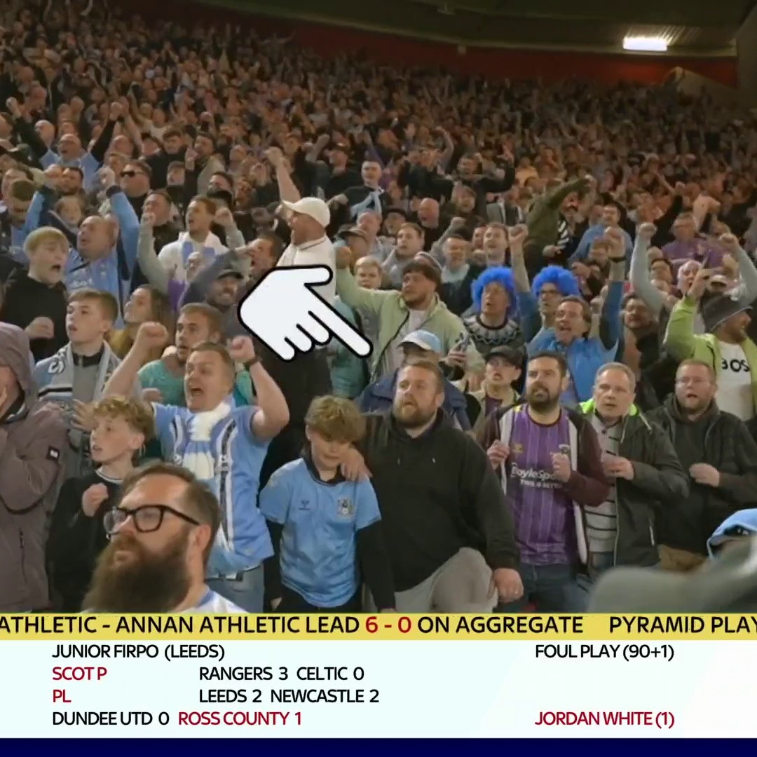 Hope this Coventry fan recovers in time for the play-off final! 👇😬