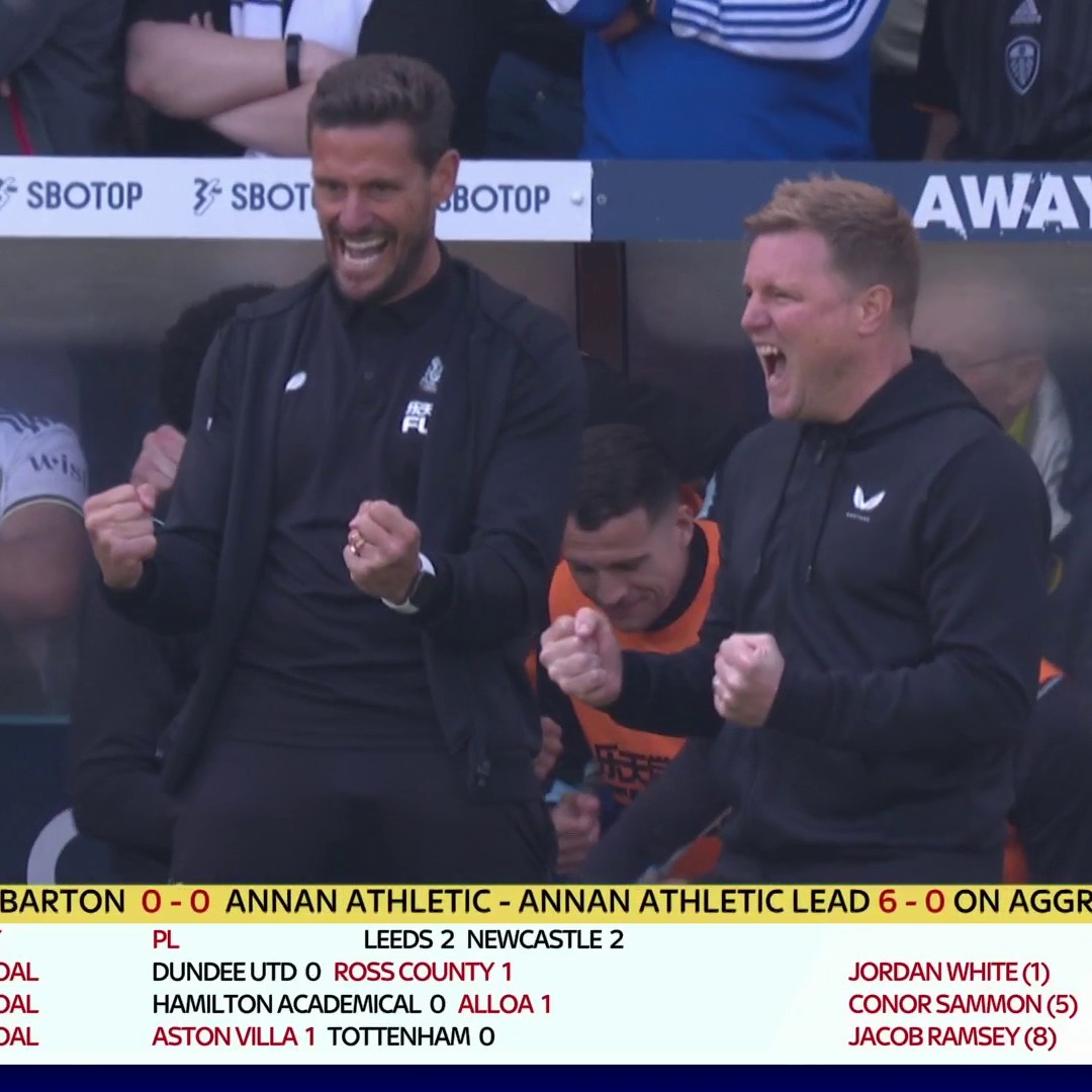 Jason Tindall ✊ Eddie Howe ✊✊ Double fist celebration technique ✊✊
