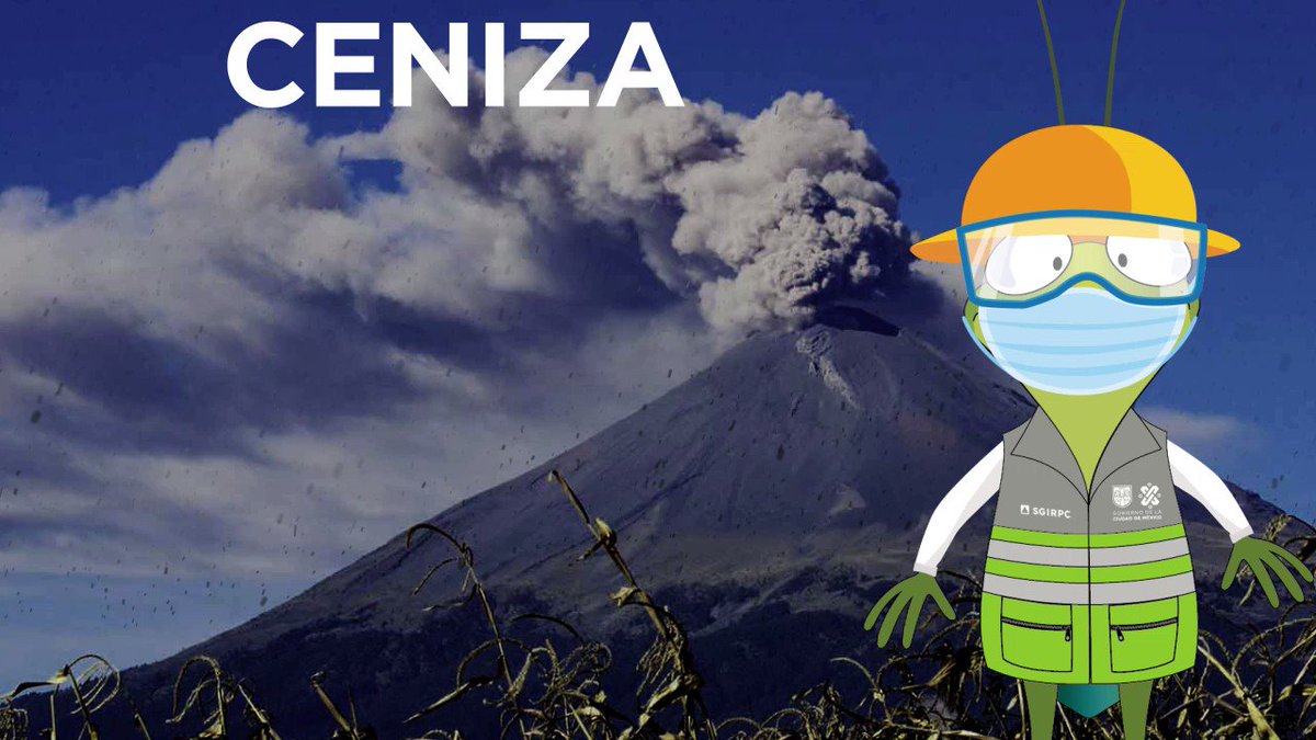 Si detectas caída de #ceniza del volcán #Popocatépetl, sigue nuestras recomendaciones. 🌋 Cierra puertas y ventanas 🌋 No realices actividades físicas al aire libre 🌋 Cubre coladeras 🌋 Tapa depósitos de agua #LaPrevenciónEsNuestraFuerza