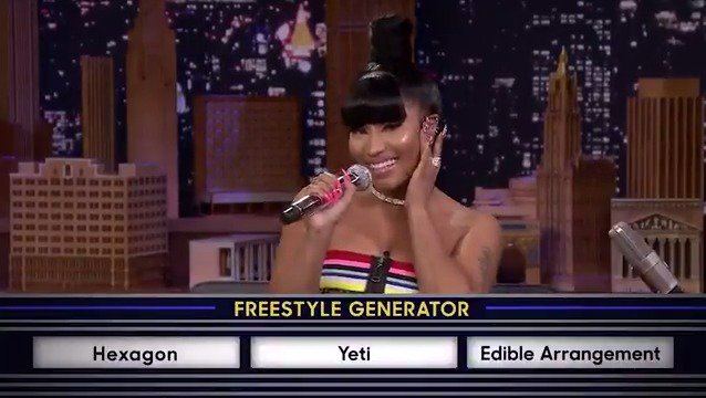 Nicki Minaj ate this cute freestyle up