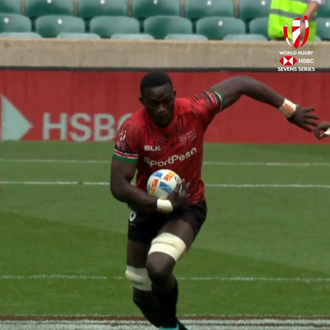 "Wonderful Wekesa" Kevin Wekesa scored a hat trick when Shujaa needed it most against Canada ๐๐๐ #London7s | #HSBC7s