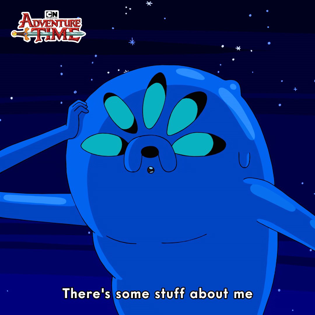 "There's some stuff about me that I've been ignoring for a long time...I'm afraid of that stuff." 💙 #AdventureTime #Jake #JakeTheDog #SelfLove #SelfAcceptance #Acceptance #MentalHealth #CartoonNetwork
