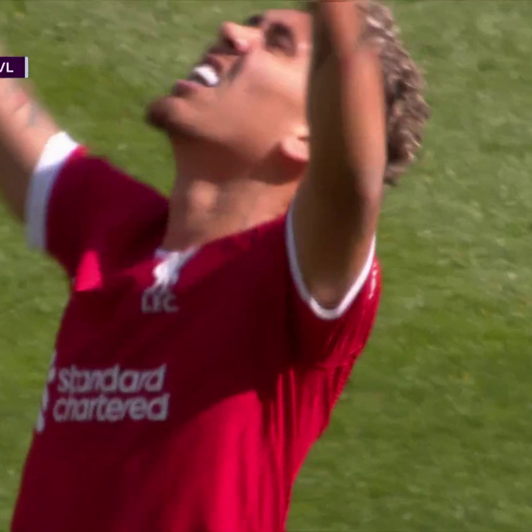 Of course Firmino scores in his final game at Anfield 🥺 (via NBC Sports Soccer)