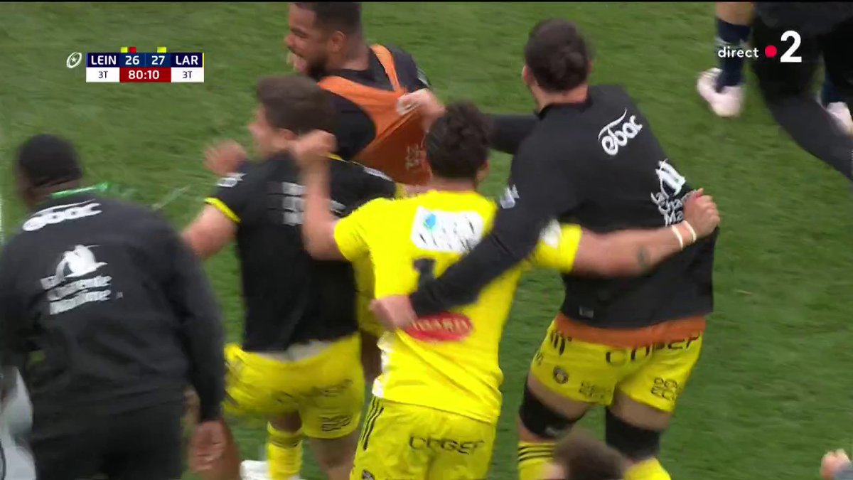 🏉 #ChampionsCup | LA ROCHELLE EST CHAMPION D'EUROPE ! C'EST FOU ! Malgré 3 essais encaissés en début de match, les Rochelais signent une remontada historique pour s'imposer 26-27 et conserver leur titre en Champions Cup ! 🔴 Le direct :
