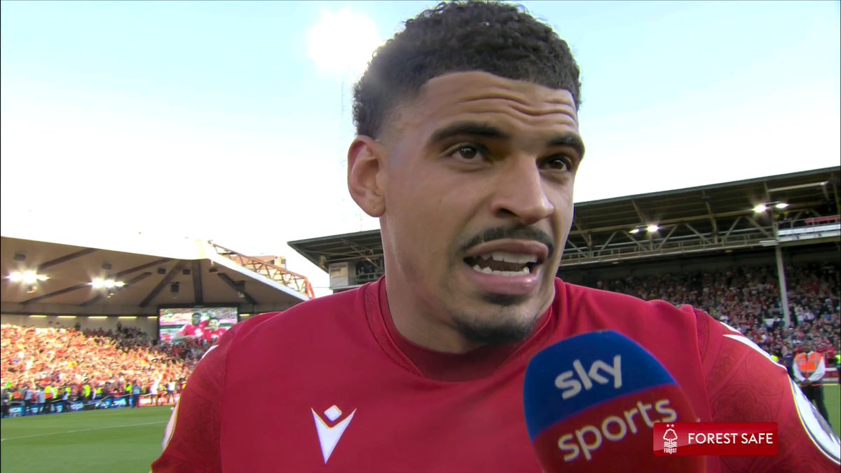 🗣️ “It’s the best crowd, it’s the best fans in the league by a country mile. I don’t care what anyone says.” Morgan Gibbs-White on the Nottingham Forest home support.👏