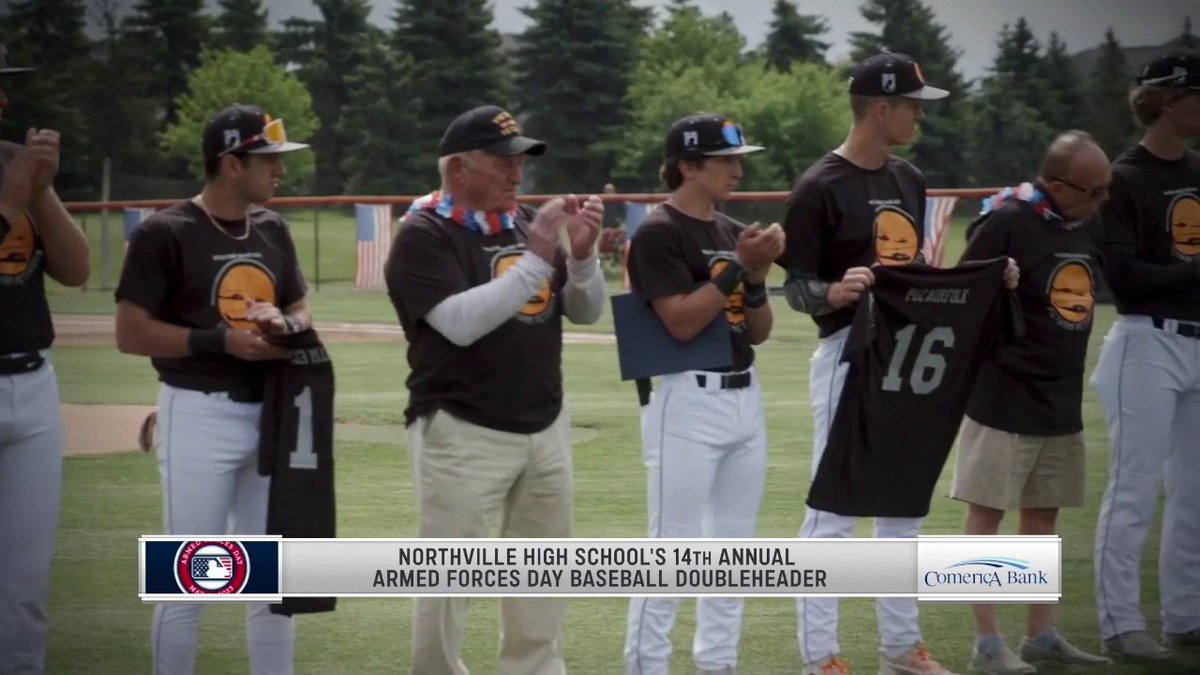 Johnny Kane tells us about Northville High School's 14th Annual Armed Forces Day baseball doubleheader. #RepDetroit @JohnnyKaneBSD | Northville Baseball