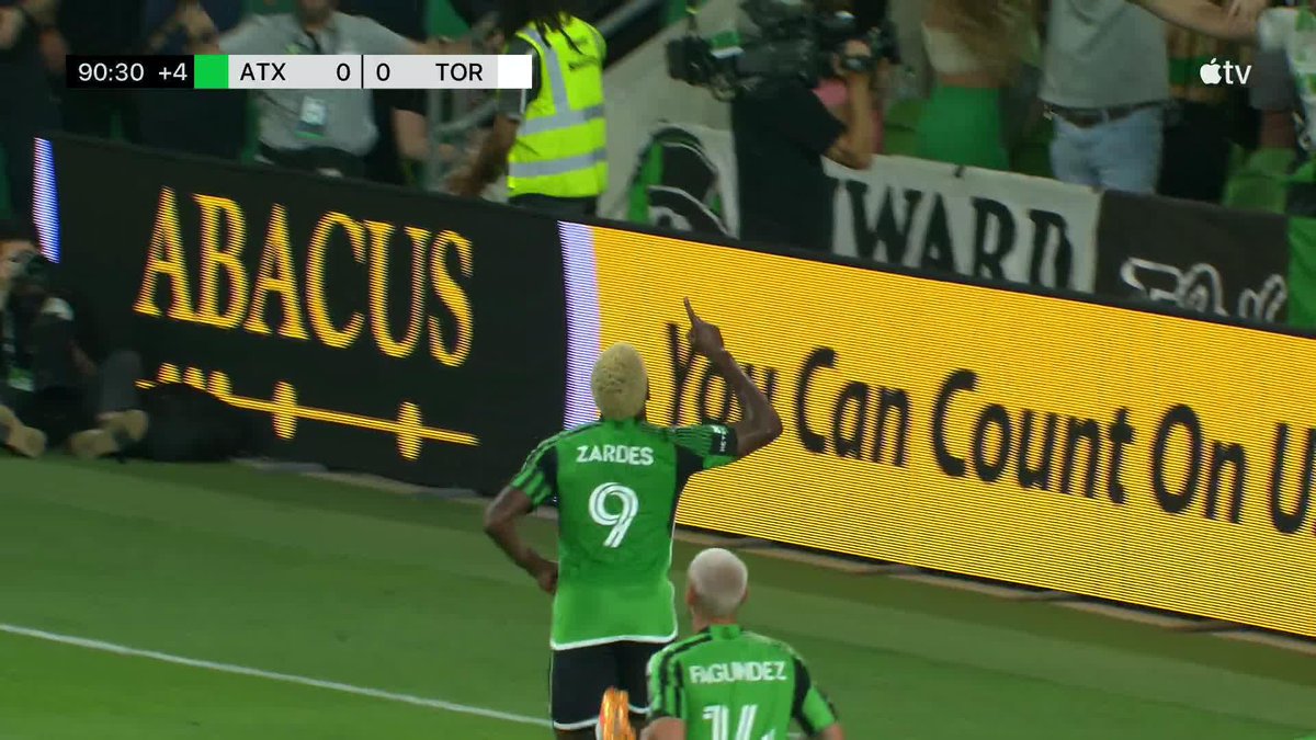 🗣 GYASI ZARDES! Austin FC take the lead in second half stoppage time. Tune-in now on #MLSSeasonPass: