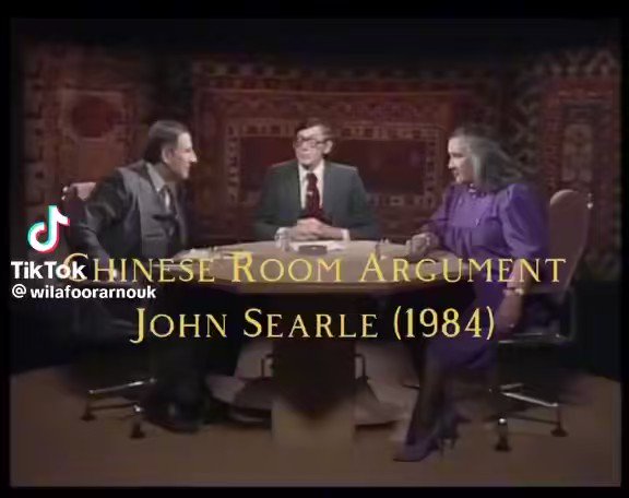 John Searle circa 1984 discussing artificial intelligence and his analogy of the Chinese room.