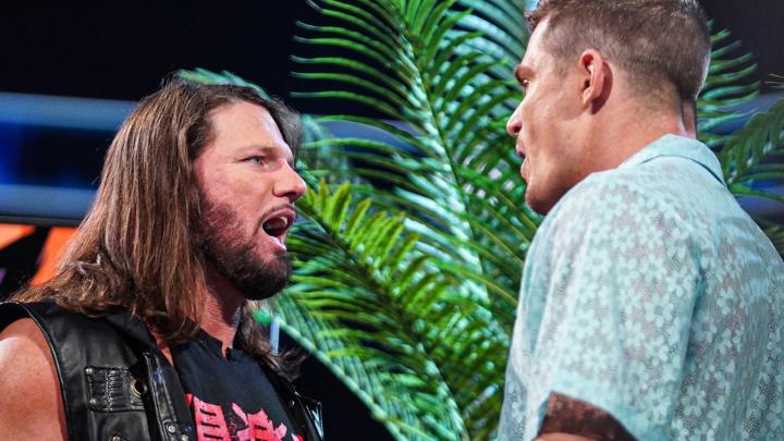 .Grayson Waller hosts “The Grayson Waller Effect” for the first time on #SmackDown and quickly mocks his first guest, AJ Styles.