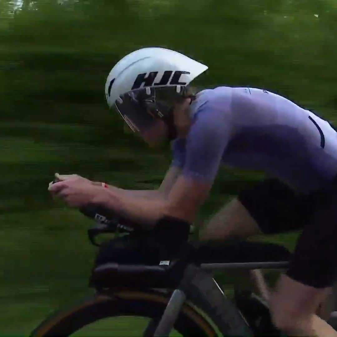Jeanni Metzler out in "No Woman's Land" Can the rest of the group catch up? Watch all the action live at Outside Watch. #IM703Chatt #IRONMANtri #AnythingIsPossible