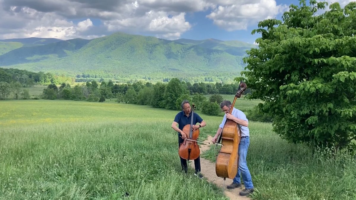 Tomorrow, I start a journey across the Great Smoky Mountains, ending with a celebration of #OurCommonNature in Knoxville. Here’s "Appalachia Waltz" with Edgar Meyer, performed in the Smokies last year. ___ Big Ears Festival Our Common Nature GreatSmokyNPS