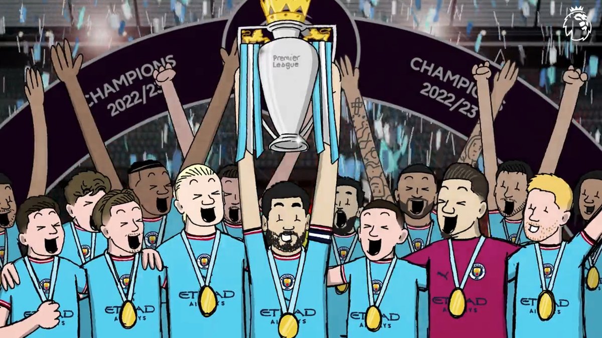Living every kid’s dream. 🏆 Manchester City